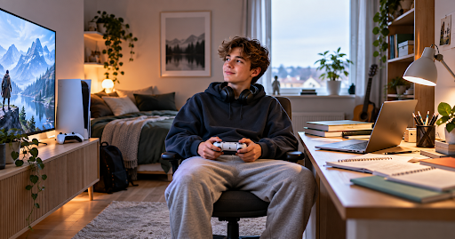 PS5 och plugget – så hittar unga spelare balansen mellan spel och skola